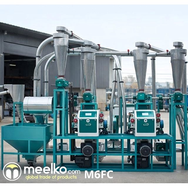 Imagen del producto Molino de Harina de Trigo 500 kg/h Semiautomático (M6FC) - Meelko