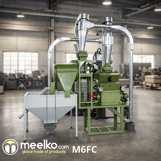 Imagen del producto Molino Industrial de Harina de Trigo 400 kg/h – Kit Semiautomático - Meelko